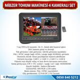 Mibzer Havalı Tohum Makinesi 4 Kameralı 7 inç Monitörlü Araç Seti