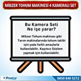 Mibzer Havalı Tohum Makinesi 4 Kameralı 7 inç Monitörlü Araç Seti