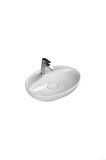 Cerastyle Turkuaz Seramik Lal C Serisi Tezgah Üstü Çanak Lavabo 60Cmx45,5 Cm