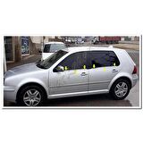 DB Chrome VW Golf 4 Cam Çıtası Nikelajı 1998-2004 4 Parça P.Çelik