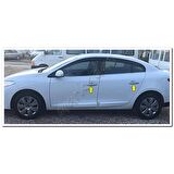 DB Chrome Renault Fluence Kapı Kolu Nikelajı 2010-2016 4 Kapı P.Çelik