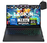 Lenovo Legion Pro 7 16IRX8H Intel I9-13900HX 96GB Ddr5 4tb SSD 16GB/RTX4090 175W WINDOWS11PRO 15.6" 16 240HZ Wqxga 500NIT Taşınabilir Bilgisayar LEG82WQ00AWTX60+WEBLEGELSINÇANTA