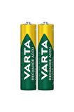 4 Adet Varta 57033 800mah Aaa Şarj Edilebilir Ince Kalem Pil 2 Kartel Taze Pil
