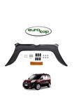 Fiat Doblo Ön Kaput Koruma Rüzgarlığı 3mm Akrilik (ABS) Parlak Siyah Deflektör 2010-2015