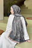 Retro Desen Soft Şal Camel