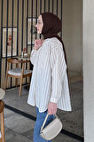 Lena Oversize Gömlek Taş