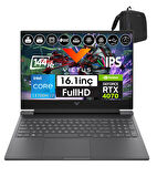 Hp Victus Gaming Laptop 16-R0071NT Intel I7 13700H 64GB Ddr5 4tb SSD 8GB/RTX4070 Freedos 16.1" 144 Hz Fhd IPS Taşınabilir Bilgisayar 88V898EA16+WEBLEGELSINÇANTA
