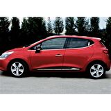 Renault Clio 4 Krom Yan Kapı Çıtası 2012-2020 4 Parça Paslanmaz Çelik