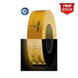 Reflektiv Petekli Fosfor Bant, Belgeli 5.5cm x 50M