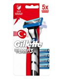 Gillette Mach3 Turbo Tıraş Makinesi +5 Yedek Milli Takım