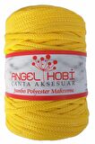 Sarı renk 5 mm jumbo polyester makrome NO:4