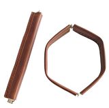 Taba Renk Derili Metal Çanta Ağzı 24 cm