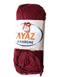 100 Gram Polyester Makrome No:19 Bordo