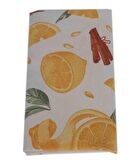 90x50 cm Duck Kumaş Astarlık Limon Desen