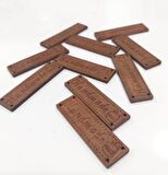 1,8X6,2 Cm Ahşap Etiket No:1