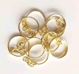 Anahtarlık halkası 10 lu Lİght Gold renk