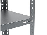 5 Katlı 3'lü Bitişik Paslanmaz Krom Raf - Inox Soğuk Oda Rafı, Buzhane Rafı 43x93 cm-100 cm-0.70 mm