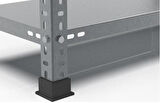 5 Katlı 3'lü Bitişik Paslanmaz Krom Raf - Inox Soğuk Oda Rafı, Buzhane Rafı 31x75 cm-150 cm-0.70 mm