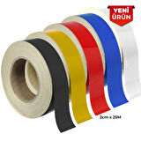 Reflektif Fosforlu Şerit Bant, Düz Reflekte İkaz Bandı 2cm x 25M