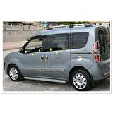 Fiat Doblo Krom Cam Çıtası 2010 Sonrası 4 Parça Paslanmaz Çelik