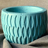 Uretti - Ayşe 7362 - El Yapımı Dekoratif Minik Yeşil Saksı - 8 x 8 cm