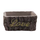 Love Yazılı Beton Saksı Silikon Kalıp - 111