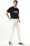 Erkek Jean Pantolon Ekru