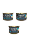 Schesir After Dark Pate Tavuk ve Bıldırcın Yumurtalı Kedi Konserve 80 Gr. X 3 Adet