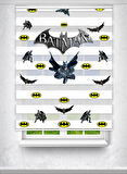 Batman Baskılı Çocuk Odası Perdesi - Dijital Baskılı Zebra Stor Perde