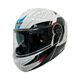 Sway Çene Açılır Kask Sw 917 Fusion Beyaz Siyah