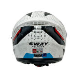 Sway Çene Açılır Kask Sw 917 Fusion Beyaz Siyah