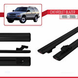 Chevrolet Blazer 1995-2005 Arası ile Uyumlu BASIC Model Ara Atkı Tavan Barı Siyah 2 Adet