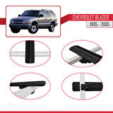 Chevrolet Blazer 1995-2005 Arası ile Uyumlu BASIC Model Ara Atkı Tavan Barı Siyah 2 Adet