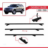 Chevrolet Blazer 1995-2005 Arası ile Uyumlu BASIC Model Ara Atkı Tavan Barı Siyah 2 Adet