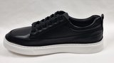 DARKWOOD-SNEAKERS-GÜNLÜK SPOR-HAKİKİ DERİ-ERKEK AYAKKABI-SİYAH RENK