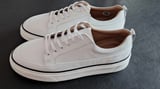 Darkwood Erkek Hakiki Deri Sneaker Ayakkabı Beyaz 40
