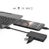 Type-C To Usb 3.0 4 Port Usb Çoklayıcı Hub Süper Slim 5 Gbps Hız