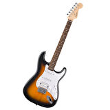 Squier Debut Stratocaster HSS Sabit Köprü Laurel  Klavye 2 Ton Sunburst Elektro Gitar