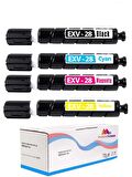 Canon CEXV28 Muadil Toner CMYK Set/ IR-C5250i  / IRC-5051 / IRC-5250 / IRC-5255