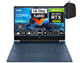 Hp Victus 16-R1041NT Intel I7-14700HX 96GB Ddr5 1tb SSD 8GB/RTX4060 Freedos 16.1" 144Hz Fhd IPS Taşınabilir Bilgisayar 9J243EAW18+WEBLEGELSINÇANTA
