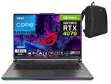 Asus Rog Strix G18 Intel Core I9 14900HX 16GB DDR5 RAM 4TB SSD RTX4070-140W 240HZ Windows11Home 18" QHD+ Taşınabilir Bilgisayar G814JIR-N606220+WeblegelsinÇanta
