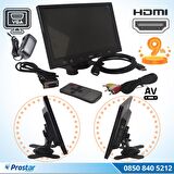 Güvenlik Kamera Monitörü 9" Ekran Hdmi Vga Av girişli LCD Ekran 4 kanal