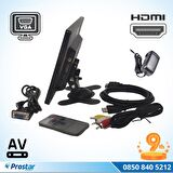 Güvenlik Kamera Monitörü 9" Ekran Hdmi Vga Av girişli LCD Ekran 4 kanal