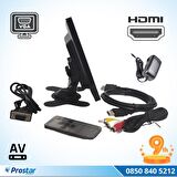 Güvenlik Kamera Monitörü 9" Ekran Hdmi Vga Av girişli LCD Ekran 4 kanal