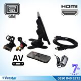 Güvenlik Kamera Monitörü 7" Ekran Hdmi Vga Av girişli LCD Ekran 4 kanal