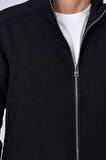 Erkek Dik Yaka Fermuar Kapama Çift Cepli Sweatshirt