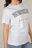 Kadın Brooklyn Baskılı T-Shirt