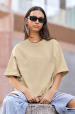 Kadın Baskısız Oversize Salaş T-Shirt