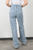 JB Beli Lastikli Wide Leg Jean