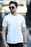 Erkek Bisiklet Yaka Regular Fit T-Shirt Beyaz - 25Y 2020